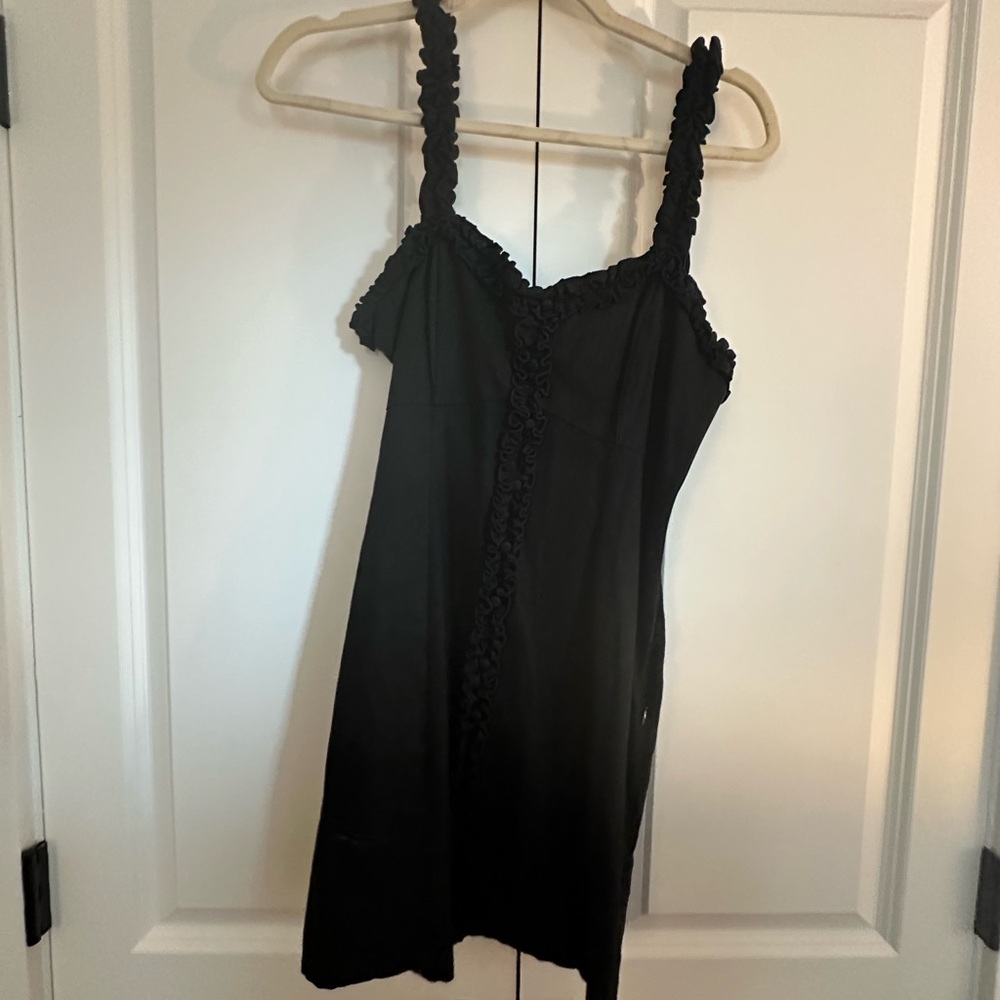 Black strappy dress
